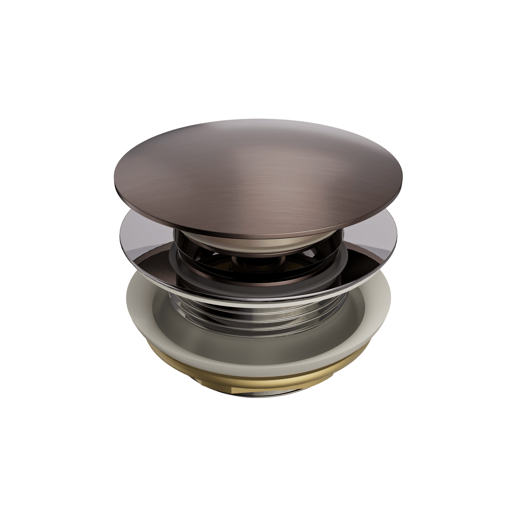 Short Pop Up Bath Waste 40mm Brushed Bronze gallery detail image