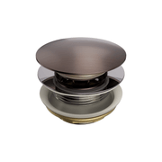Short Pop Up Bath Waste 40mm Brushed Bronze gallery detail image