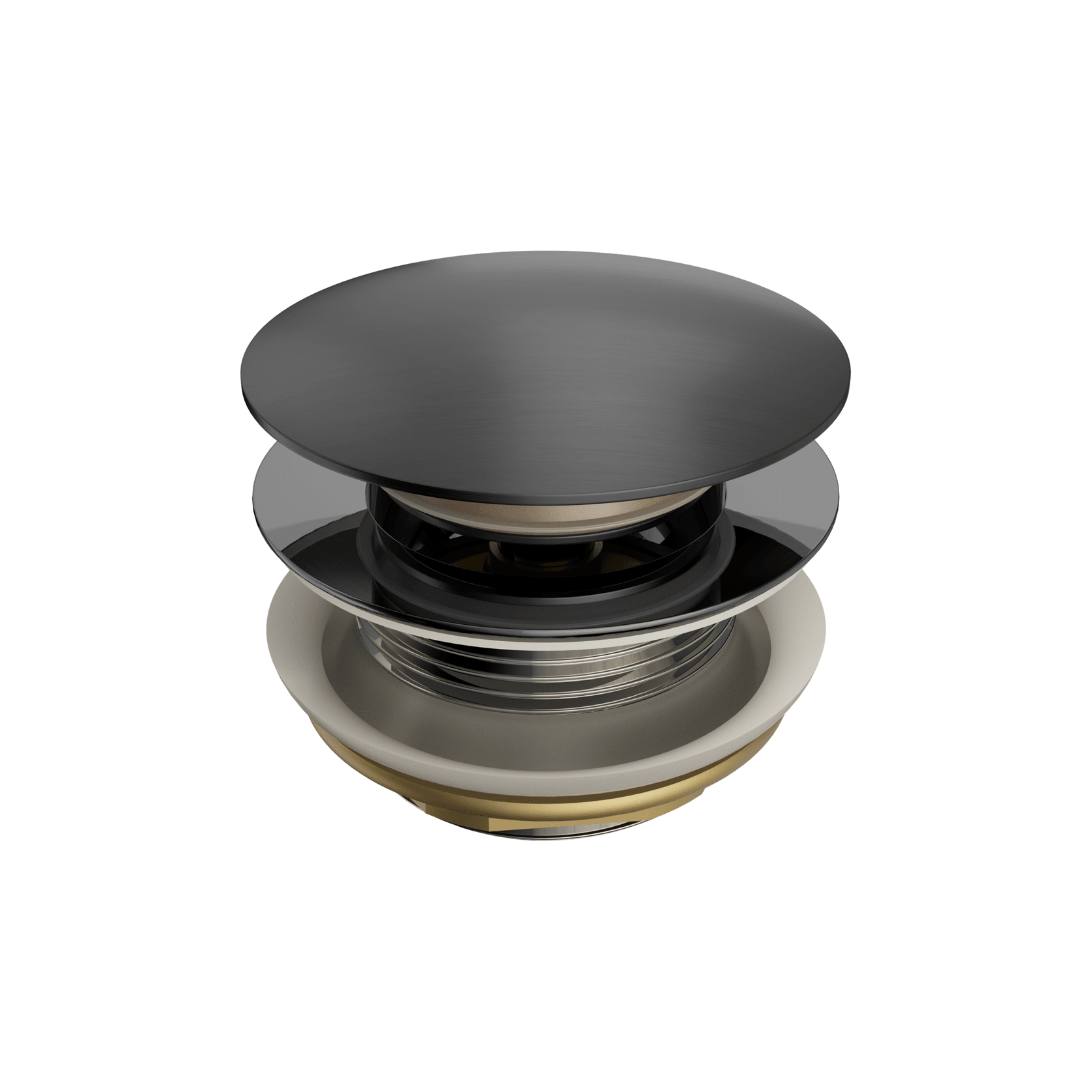 Short Pop Up Bath Waste 40mm Gun Metal gallery detail image
