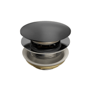 Short Pop Up Bath Waste 40mm Gun Metal gallery detail image