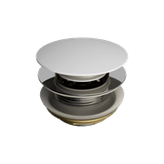 Short Pop Up Bath Waste 40mm Matte White gallery detail image