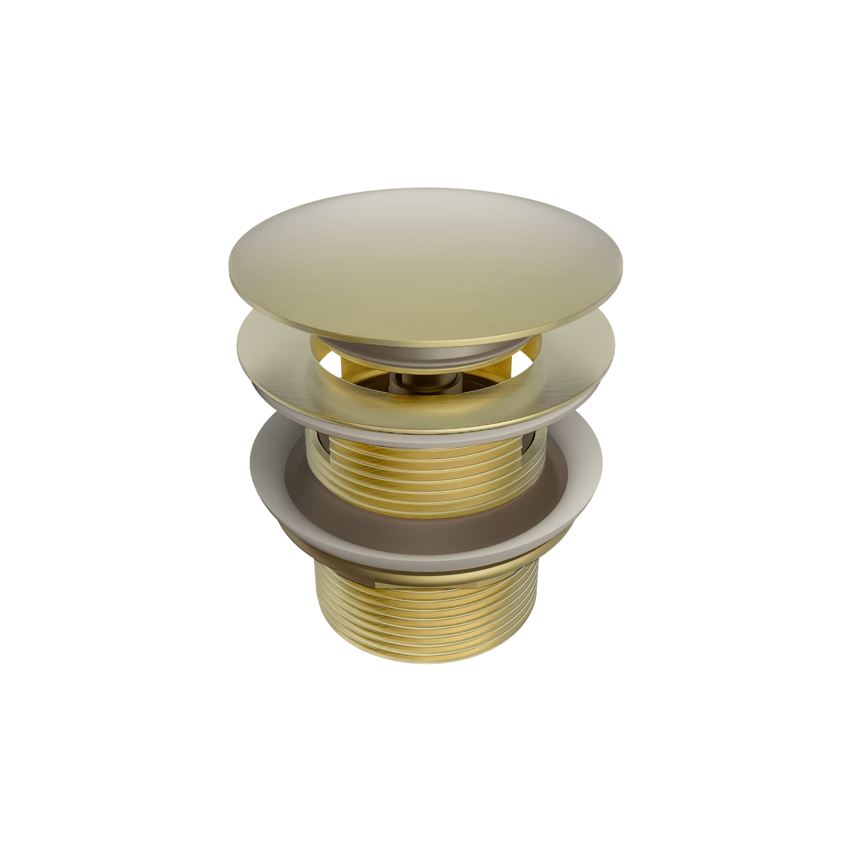 Pop Up Bath Waste 40mm With Overflow Brushed Gold gallery detail image