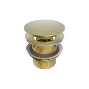 Pop Up Bath Waste 40mm With Overflow Brushed Gold gallery detail image