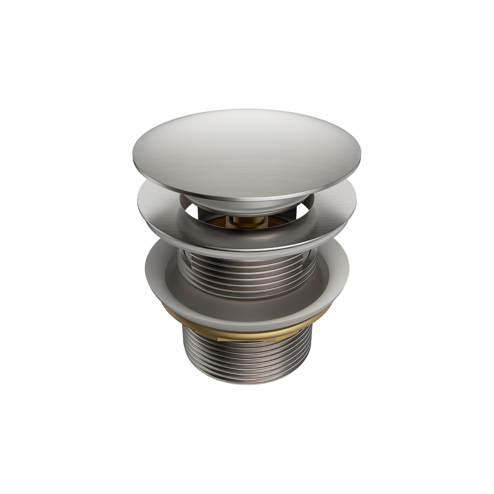 Pop Up Bath Waste 40mm With Overflow Brushed Nickel gallery detail image