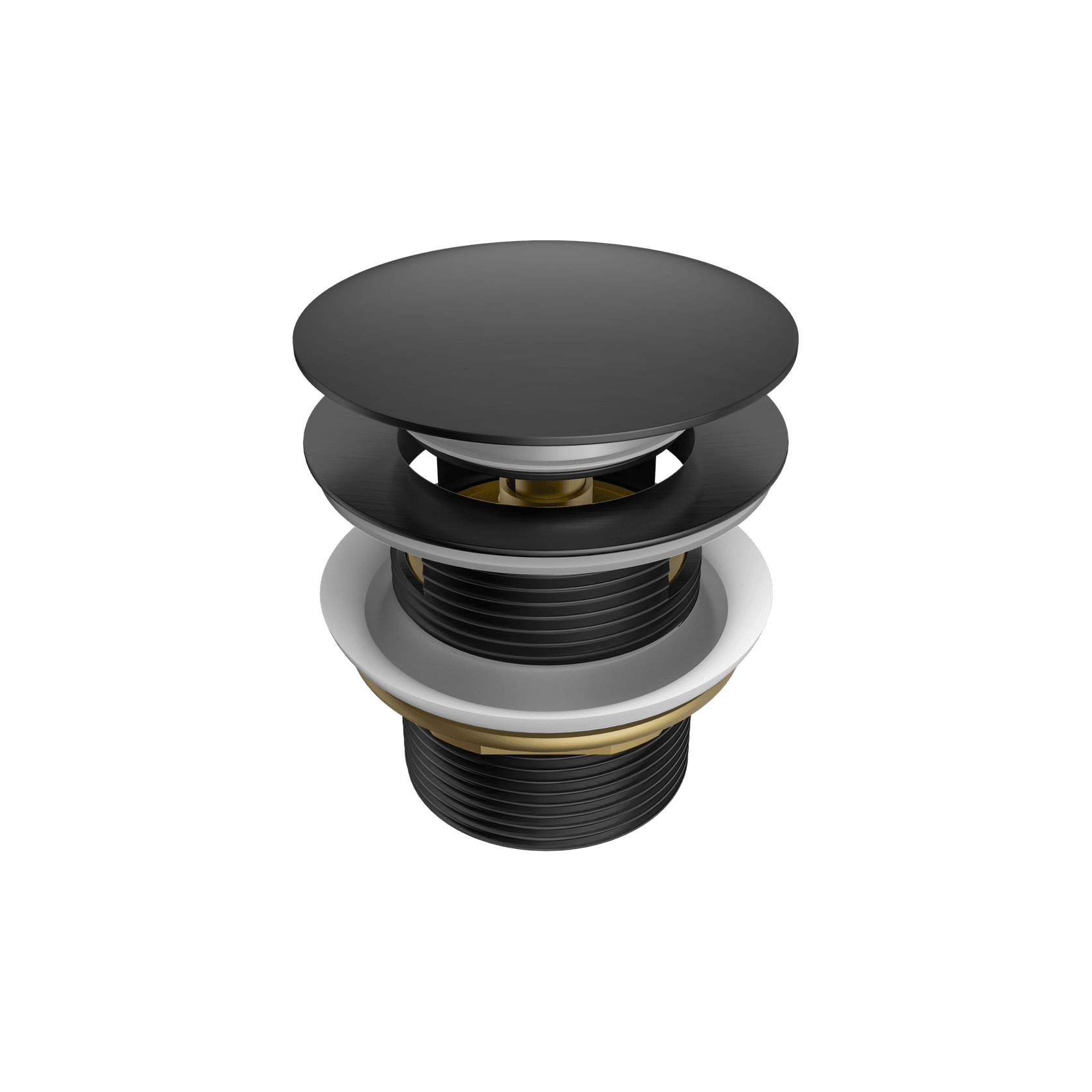 Pop Up Bath Waste 40mm With Overflow Gun Metal gallery detail image