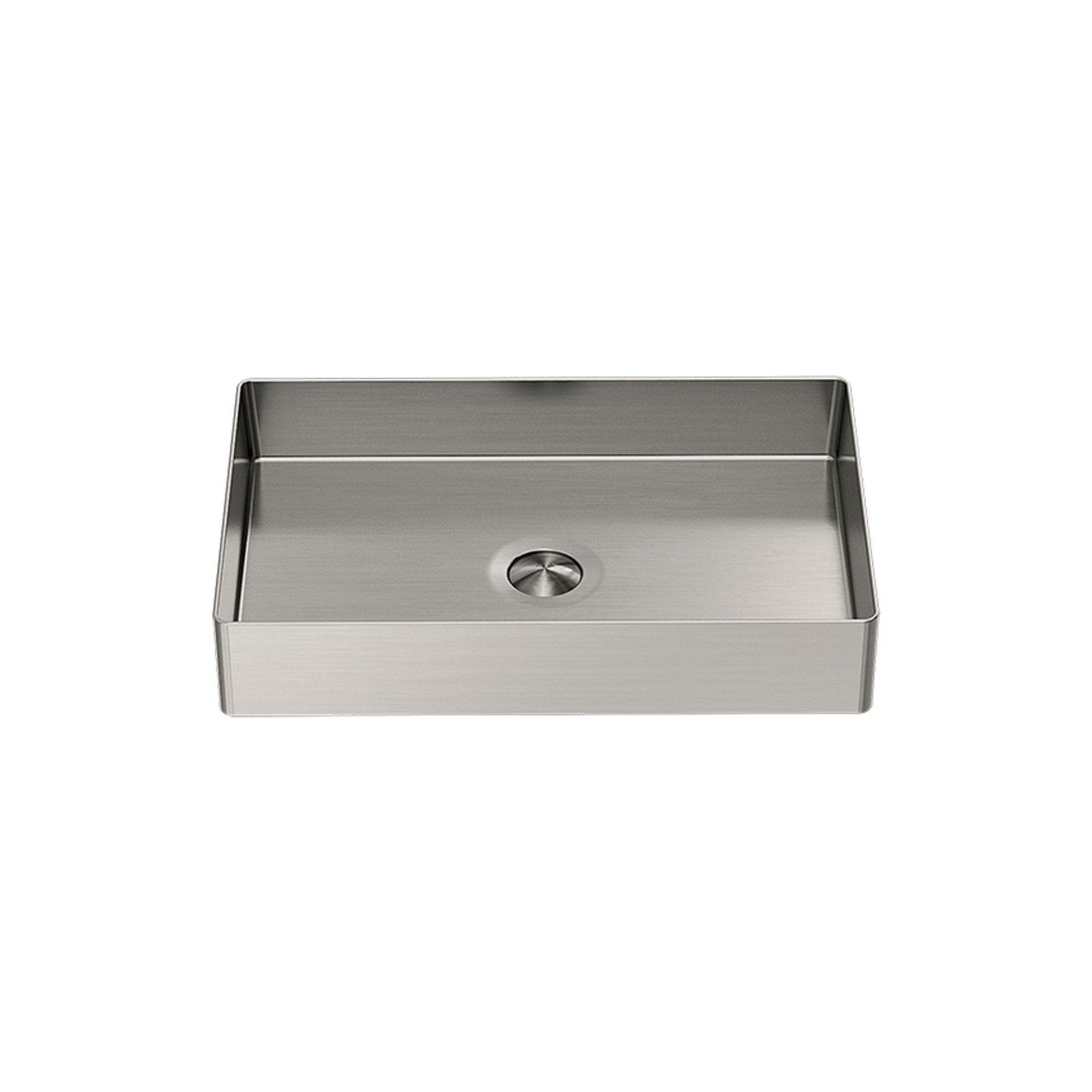 Opal Rectangle Stainless Steel Basin Brushed Nickel gallery detail image