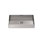 Opal Rectangle Stainless Steel Basin Brushed Nickel gallery detail image