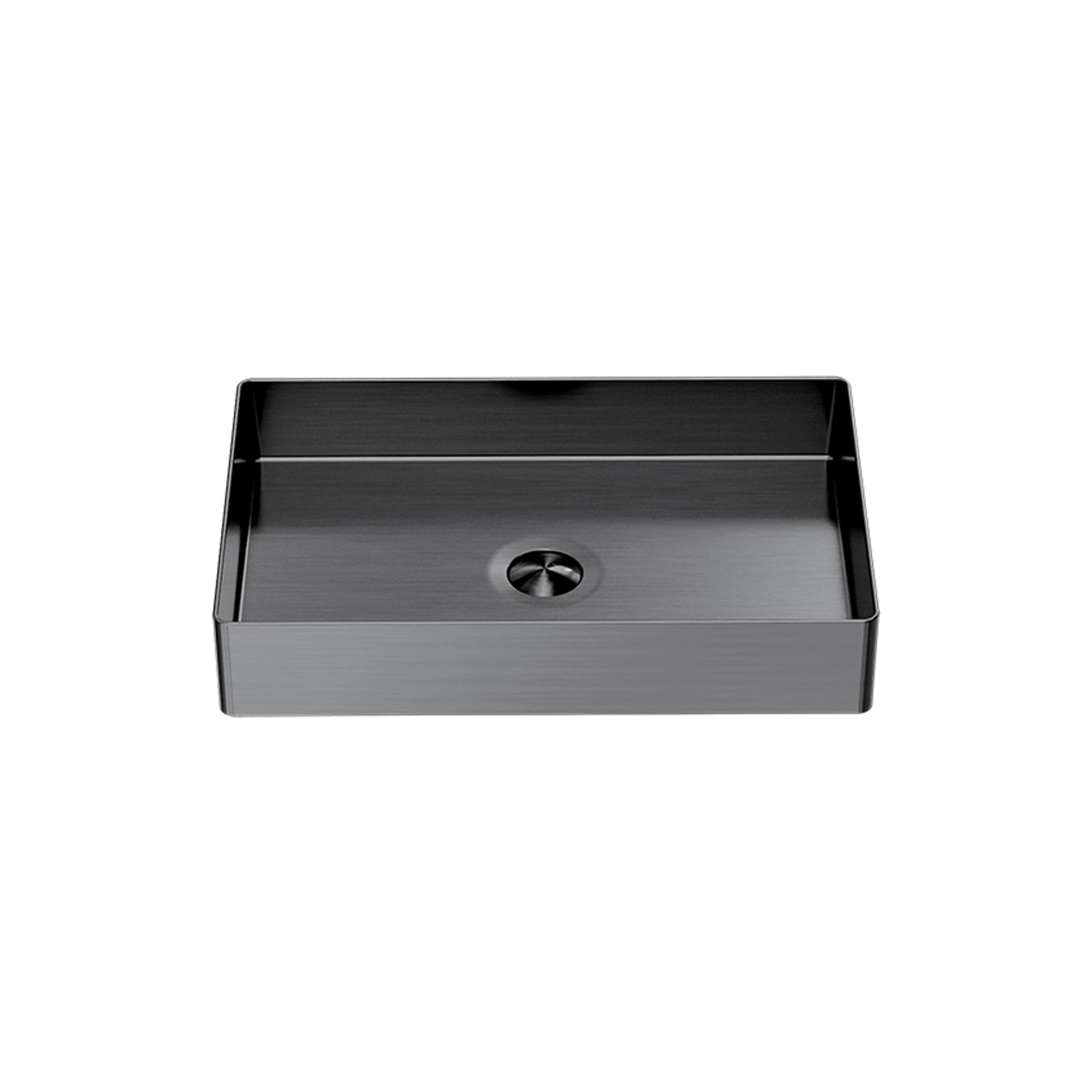 Opal Rectangle Stainless Steel Basin Graphite gallery detail image