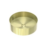 Opal Round 400mm Stainless Steel Basin Brushed Gold gallery detail image