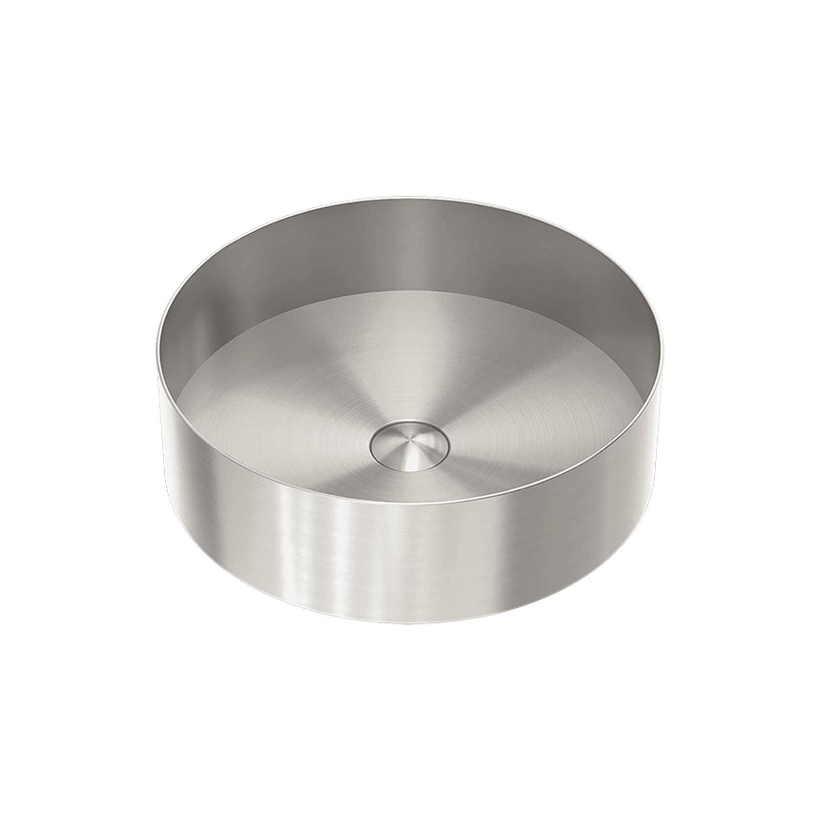 Opal Round 400mm Stainless Steel Basin Brushed Nickel gallery detail image