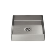 Opal Square 400mm Stainless Steel Basin Brushed Nickel gallery detail image