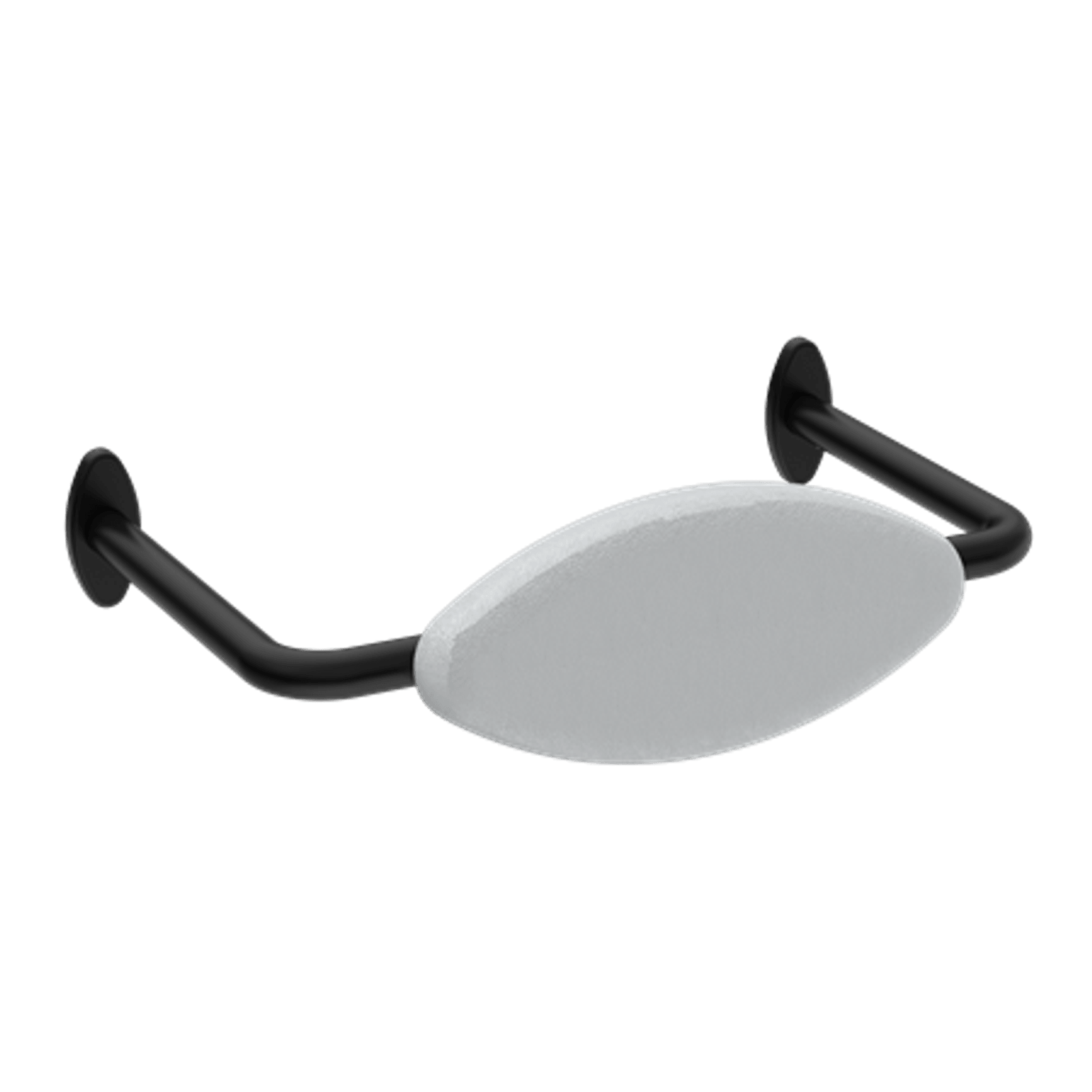 Mecca Care DDA Toilet Backrest Matte Black gallery detail image