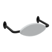 Mecca Care DDA Toilet Backrest Matte Black gallery detail image