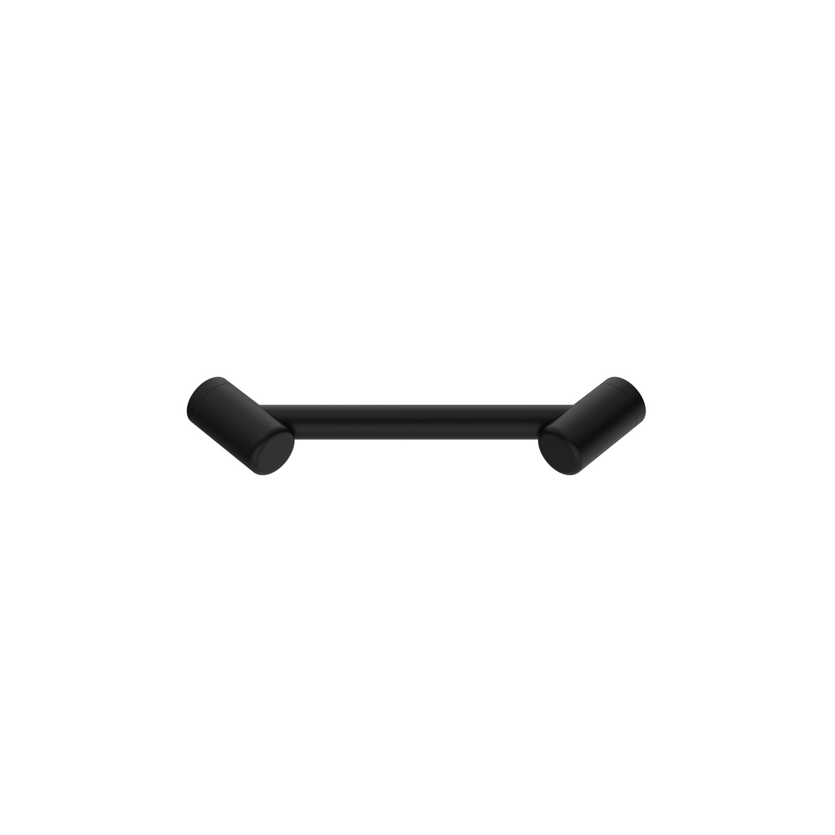 Mecca Care 25mm Footrest Corner Grab Rail 215mm Matte Black gallery detail image