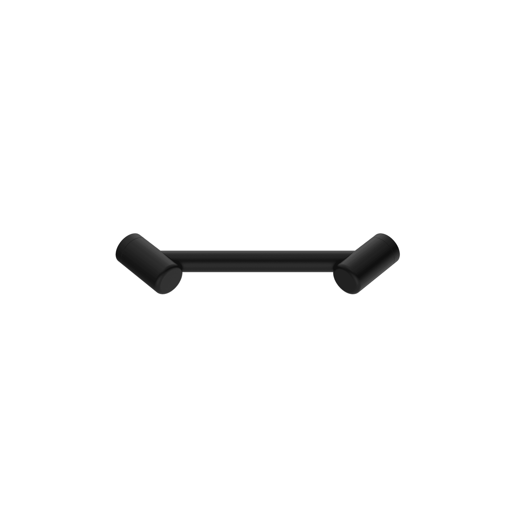 Mecca Care 25mm Footrest Corner Grab Rail 215mm Matte Black gallery detail image