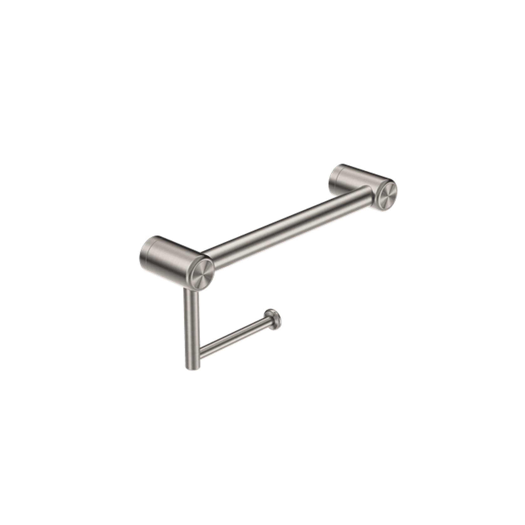Mecca Care 25mm Toilet Roll Rail 300mm Brushed Nickel gallery detail image