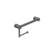 Mecca Care 25mm Toilet Roll Rail 300mm Gun Metal gallery detail image