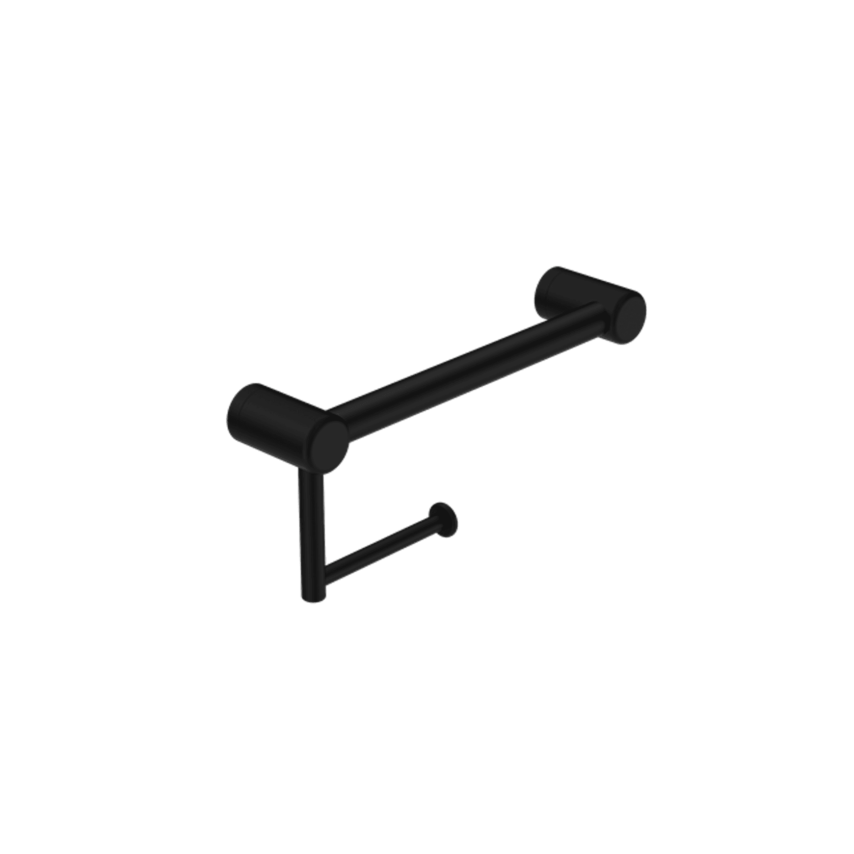 Mecca Care 25mm Toilet Roll Rail 300mm Matte Black gallery detail image
