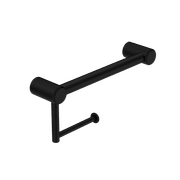 Mecca Care 25mm Toilet Roll Rail 300mm Matte Black gallery detail image