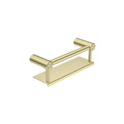 Mecca Care 25mm Grab Rail With Shelf 300mm Brushed Gold gallery detail image