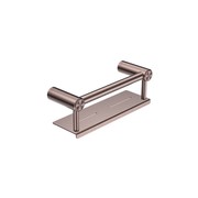 Mecca Care 25mm Grab Rail With Shelf 300mm Brushed Bronze gallery detail image