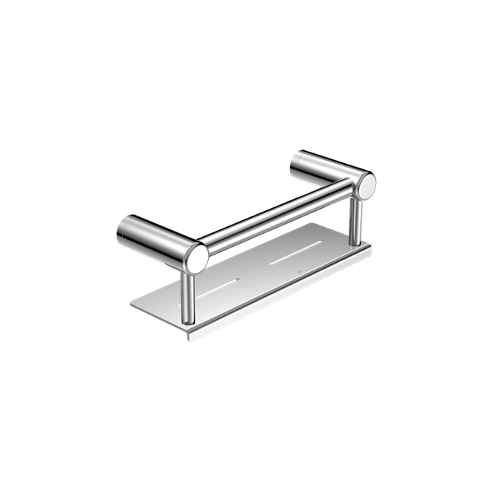Mecca Care 25mm Grab Rail With Shelf 300mm Chrome gallery detail image