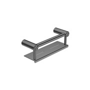 Mecca Care 25mm Grab Rail With Shelf 300mm Gun Metal gallery detail image