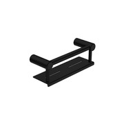 Mecca Care 25mm Grab Rail With Shelf 300mm Matte Black gallery detail image