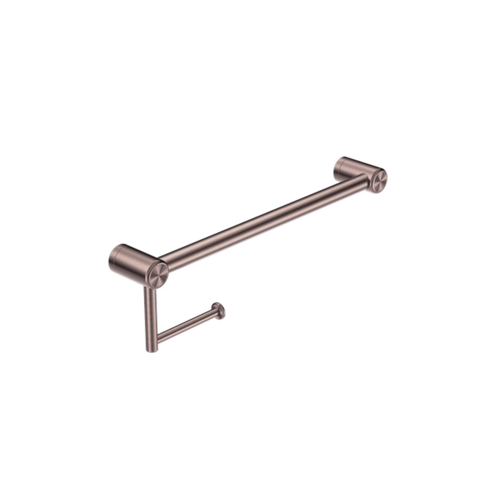Mecca Care 25mm Toilet Roll Rail 450mm Brushed Bronze gallery detail image