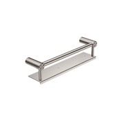 Mecca Care 25mm Grab Rail With Shelf 450mm Brushed Nickel gallery detail image