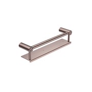 Mecca Care 25mm Grab Rail With Shelf 450mm Brushed Bronze gallery detail image