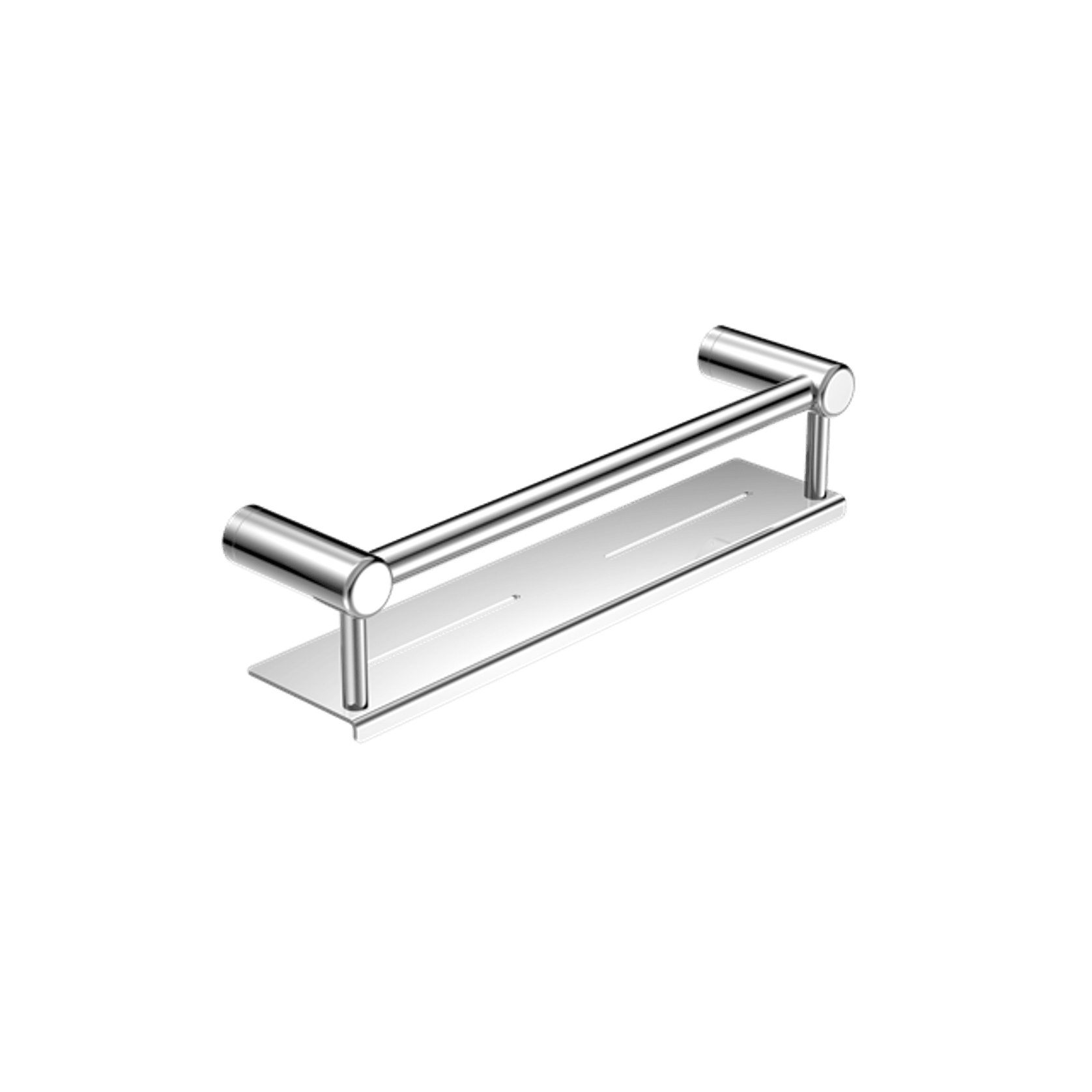 Mecca Care 25mm Grab Rail With Shelf 450mm Chrome gallery detail image