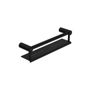 Mecca Care 25mm Grab Rail With Shelf 450mm Matte Black gallery detail image