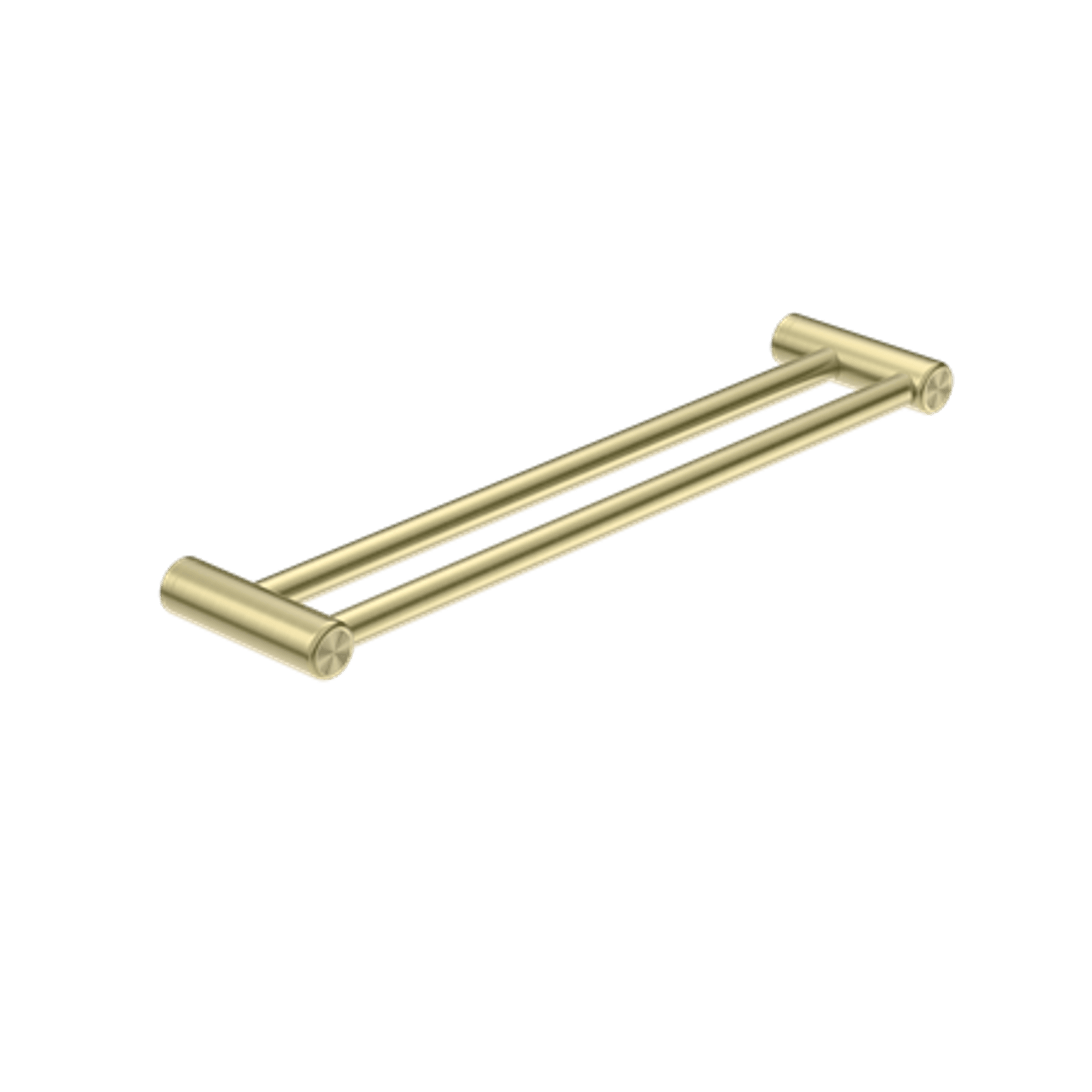 Mecca Care 25mm Double Towel Grab Rail 600mm Brushed Gold gallery detail image