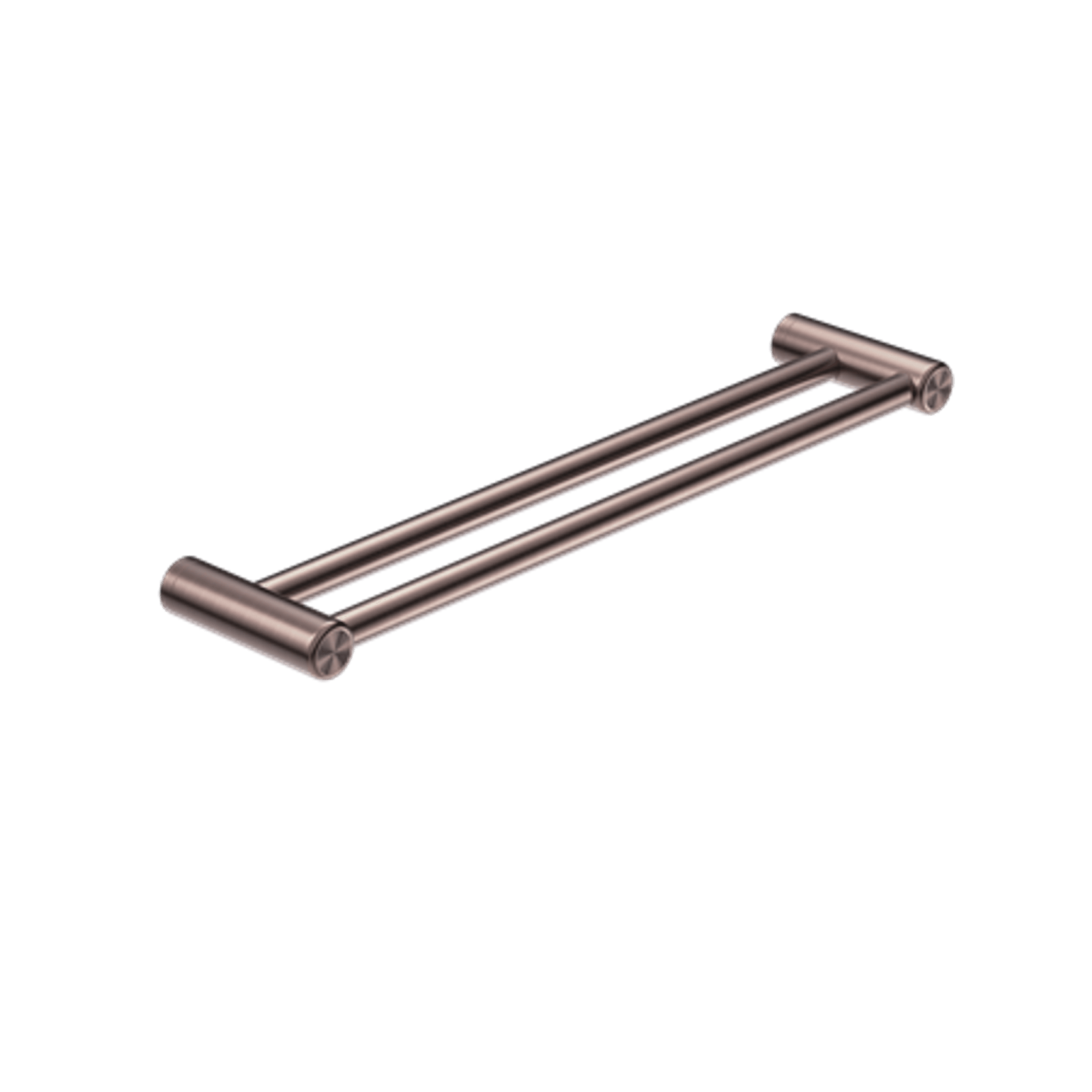 Mecca Care 25mm Double Towel Grab Rail 600mm Brushed Bronze gallery detail image