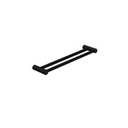 Mecca Care 25mm Double Towel Grab Rail 600mm Matte Black gallery detail image