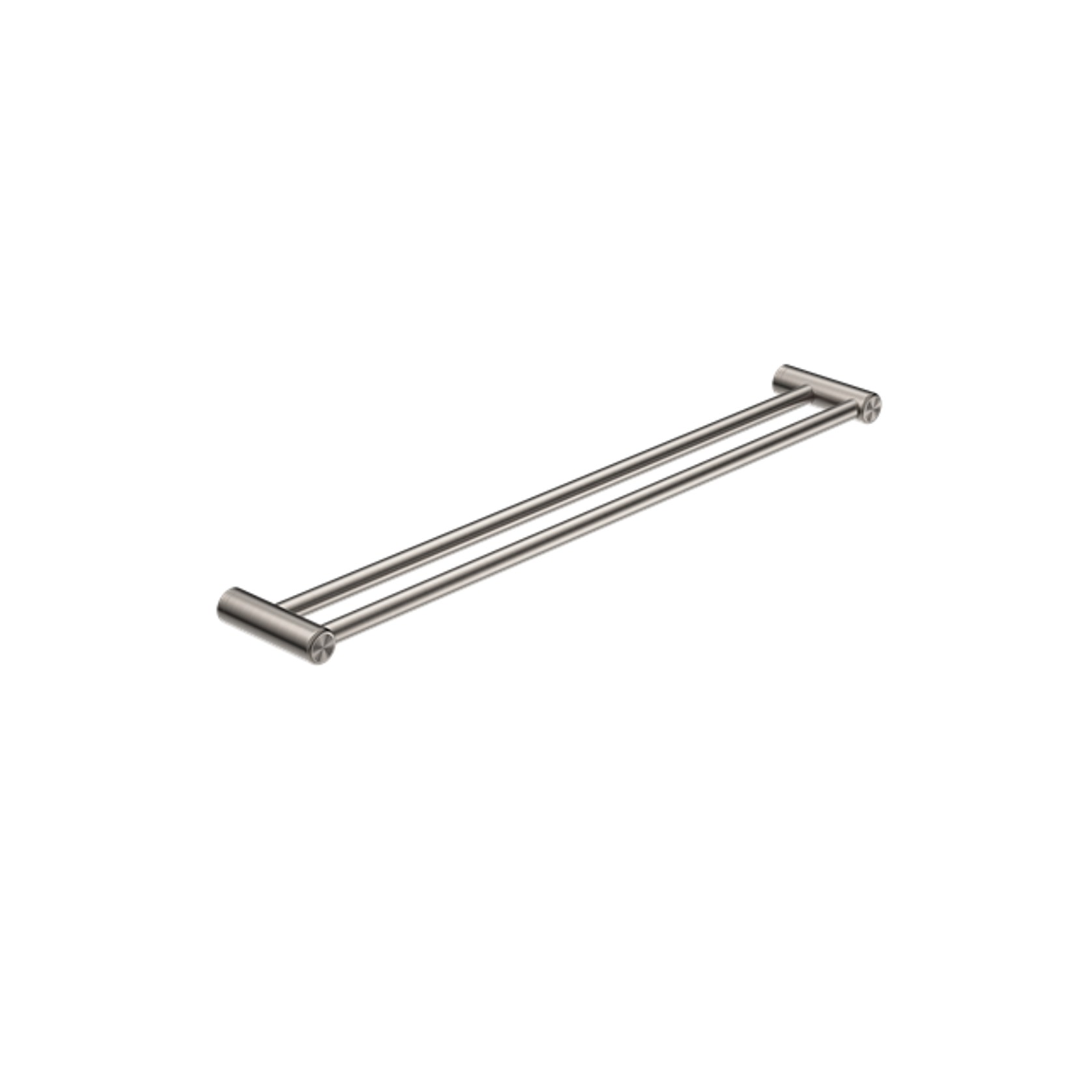 Mecca Care 25mm Double Towel Grab Rail 900mm Brushed Nickel gallery detail image