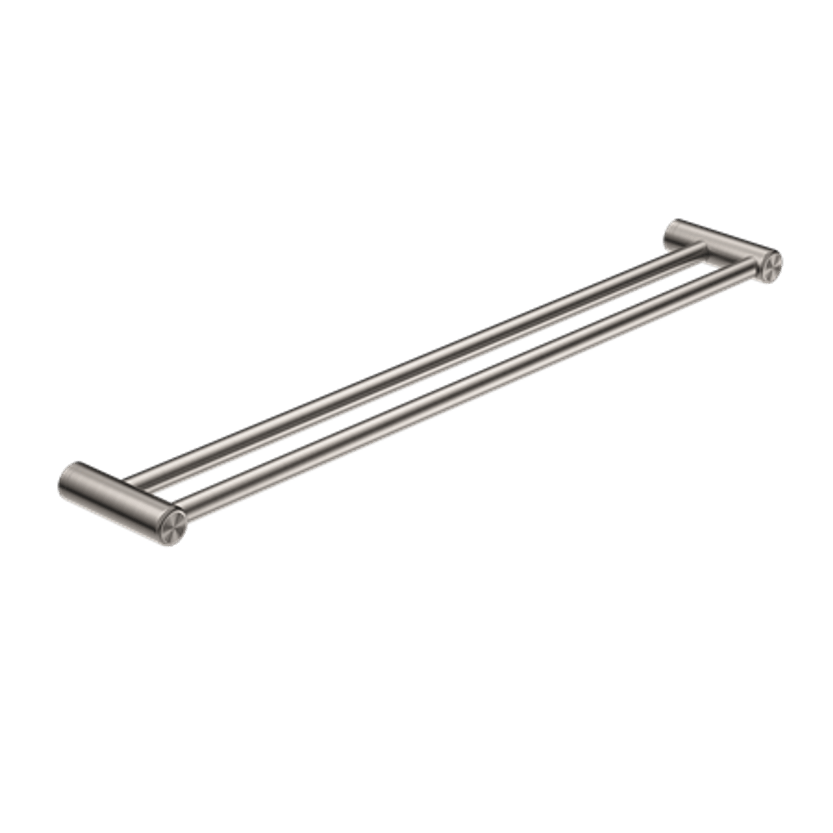 Mecca Care 25mm Double Towel Grab Rail 900mm Brushed Nickel gallery detail image