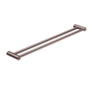 Mecca Care 25mm Double Towel Grab Rail 900mm Brushed Bronze gallery detail image