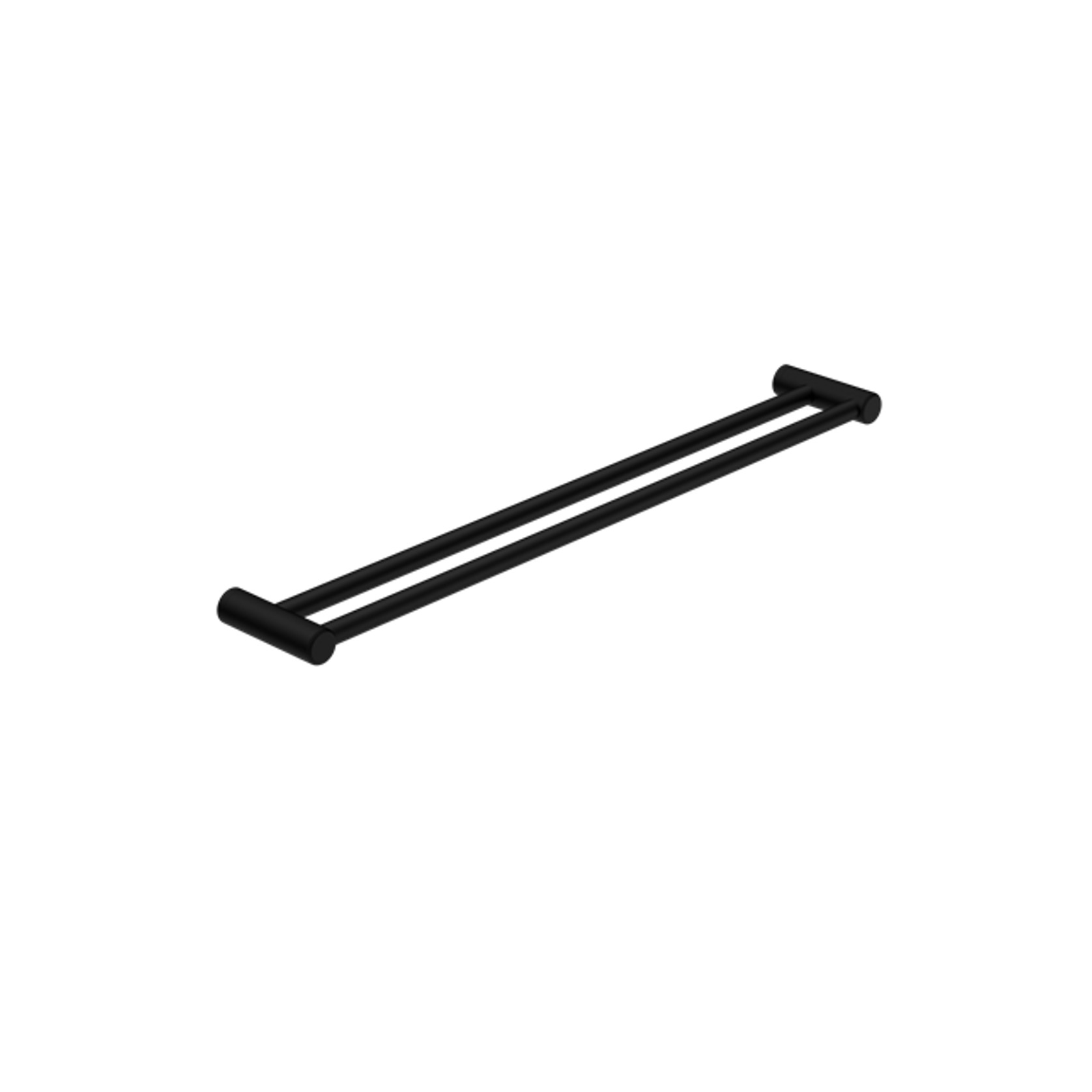 Mecca Care 25mm Double Towel Grab Rail 900mm Matte Black gallery detail image