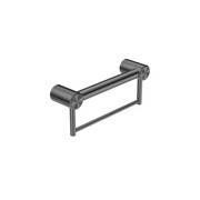Mecca Care 32mm Grab Rail With Towel Holder 300mm Gun Metal gallery detail image