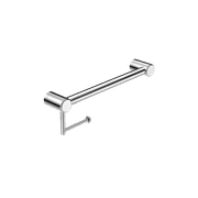 Mecca Care 32mm Grab Rail With Toilet Roll Holder 450mm Chrome gallery detail image