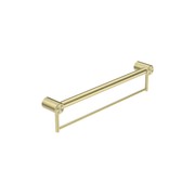 Mecca Care 32mm Grab Rail With Towel Holder 600mm Brushed Gold gallery detail image