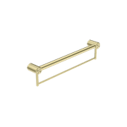 Mecca Care 32mm Grab Rail With Towel Holder 600mm Brushed Gold gallery detail image