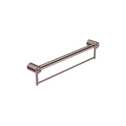 Mecca Care 32mm Grab Rail With Towel Holder 600mm Brushed Bronze gallery detail image