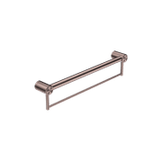 Mecca Care 32mm Grab Rail With Towel Holder 600mm Brushed Bronze gallery detail image