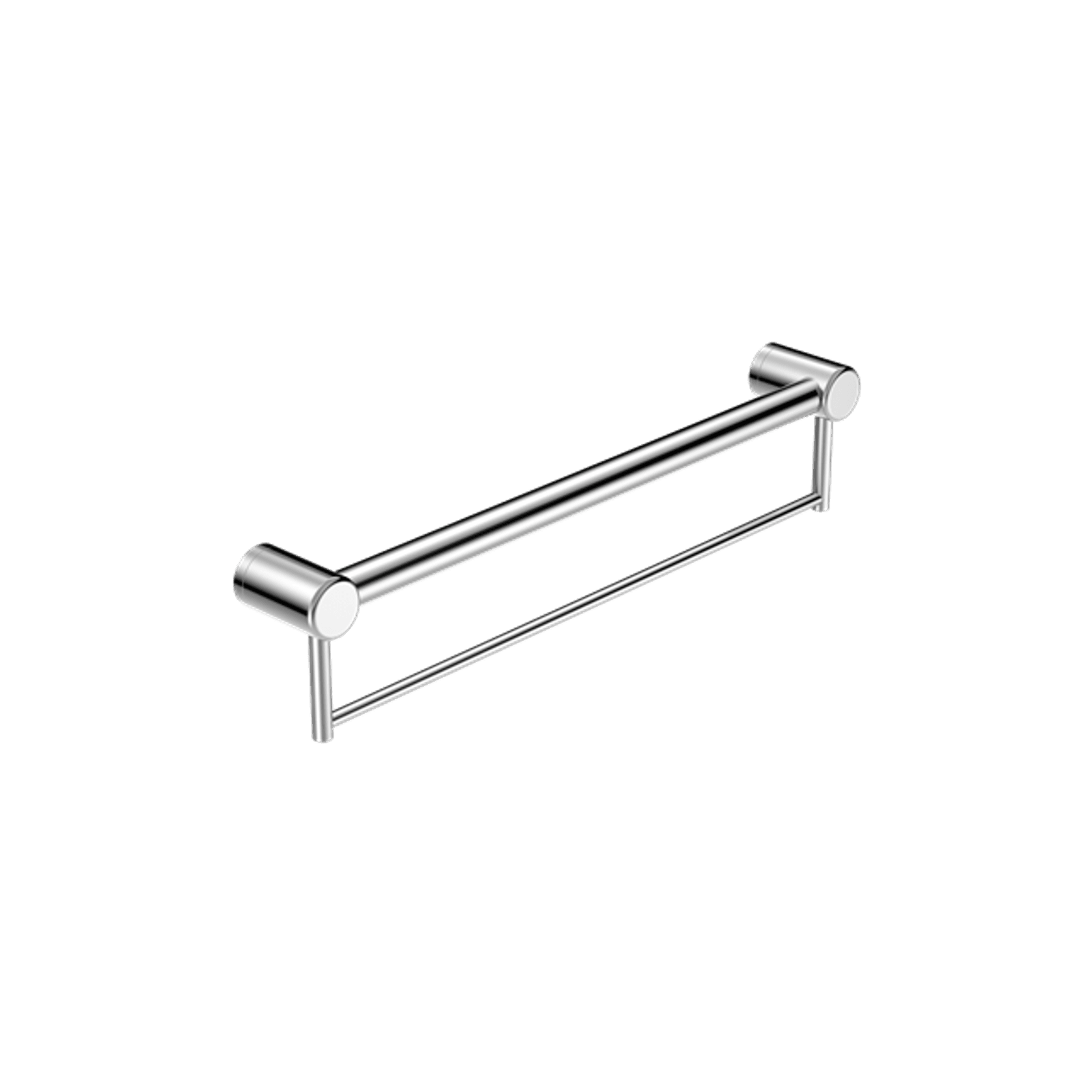 Mecca Care 32mm Grab Rail With Towel Holder 600mm Chrome gallery detail image