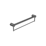 Mecca Care 32mm Grab Rail With Towel Holder 600mm Gun Metal gallery detail image
