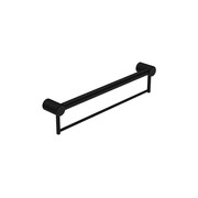 Mecca Care 32mm Grab Rail With Towel Holder 600mm Matte Black gallery detail image