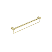 Mecca Care 32mm Grab Rail With Towel Holder 900mm Brushed Gold gallery detail image